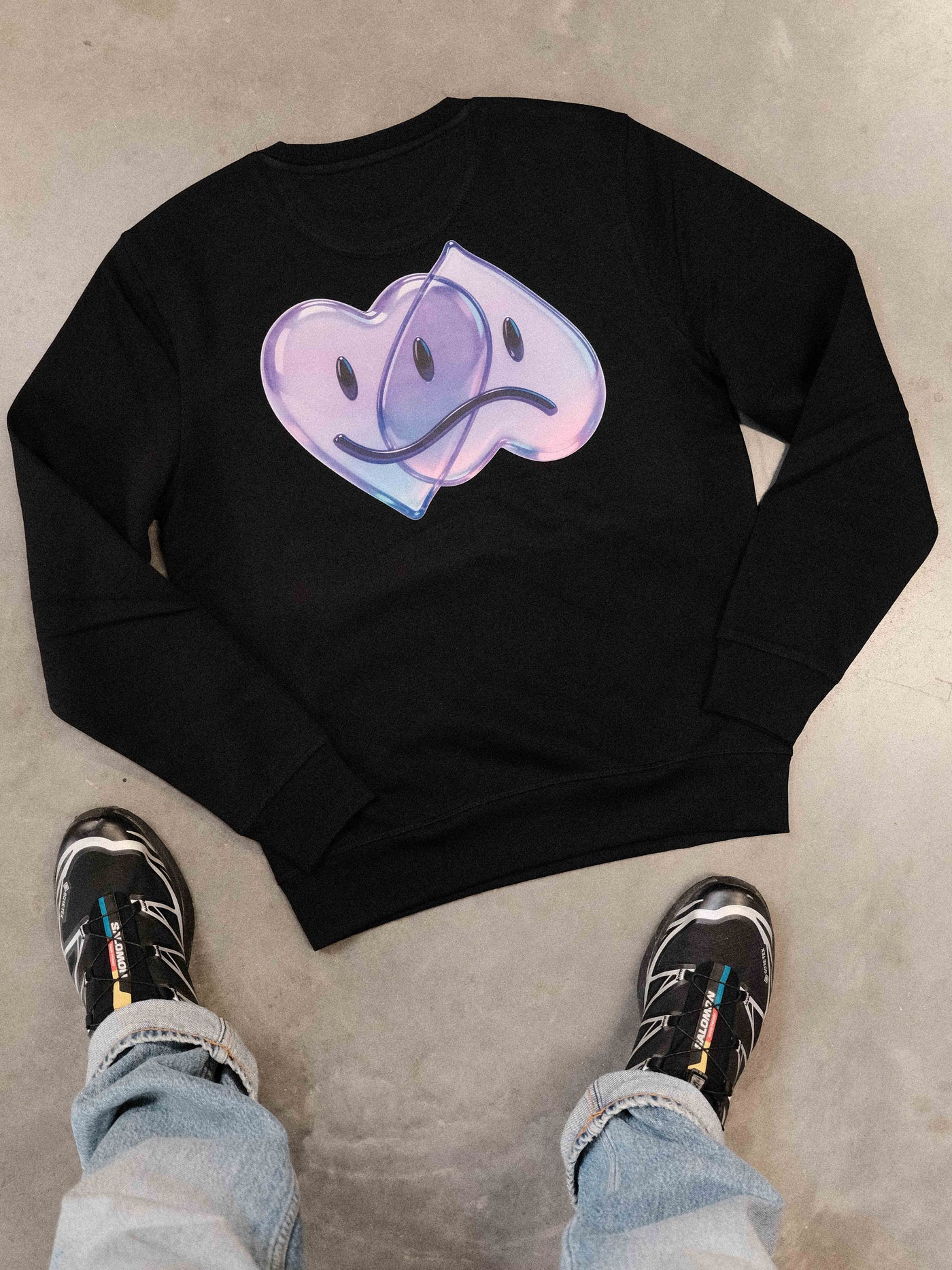 Onbespreekbaar gummy logo sweater