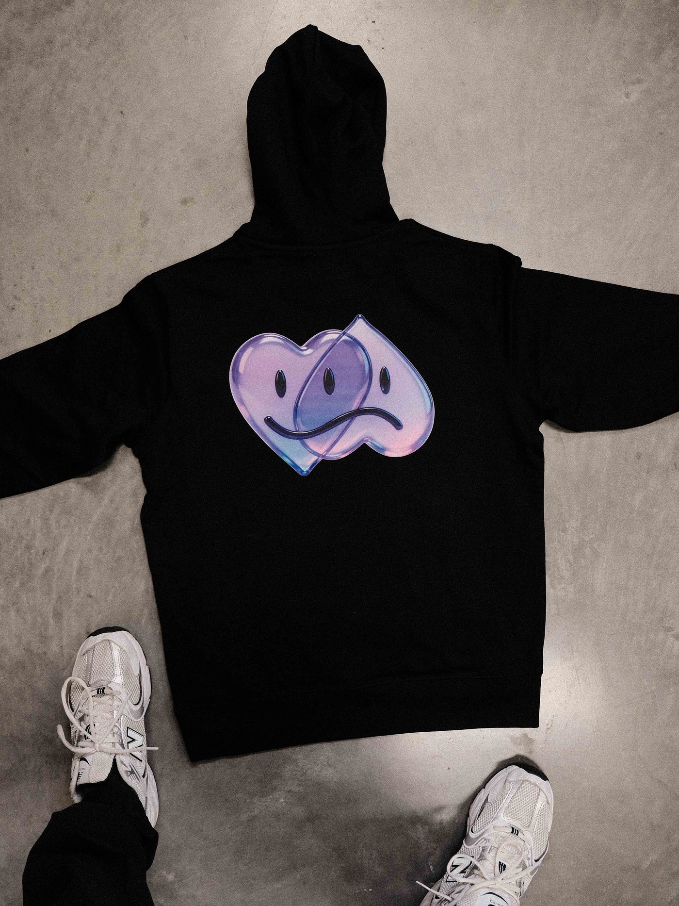 Onbespreekbaar gummy logo premium hoodie